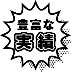 豊富な実績